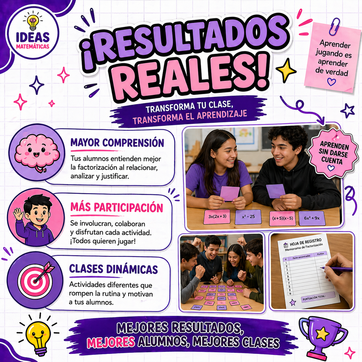 MEMORAMA DE FACTORIZACIÓN
