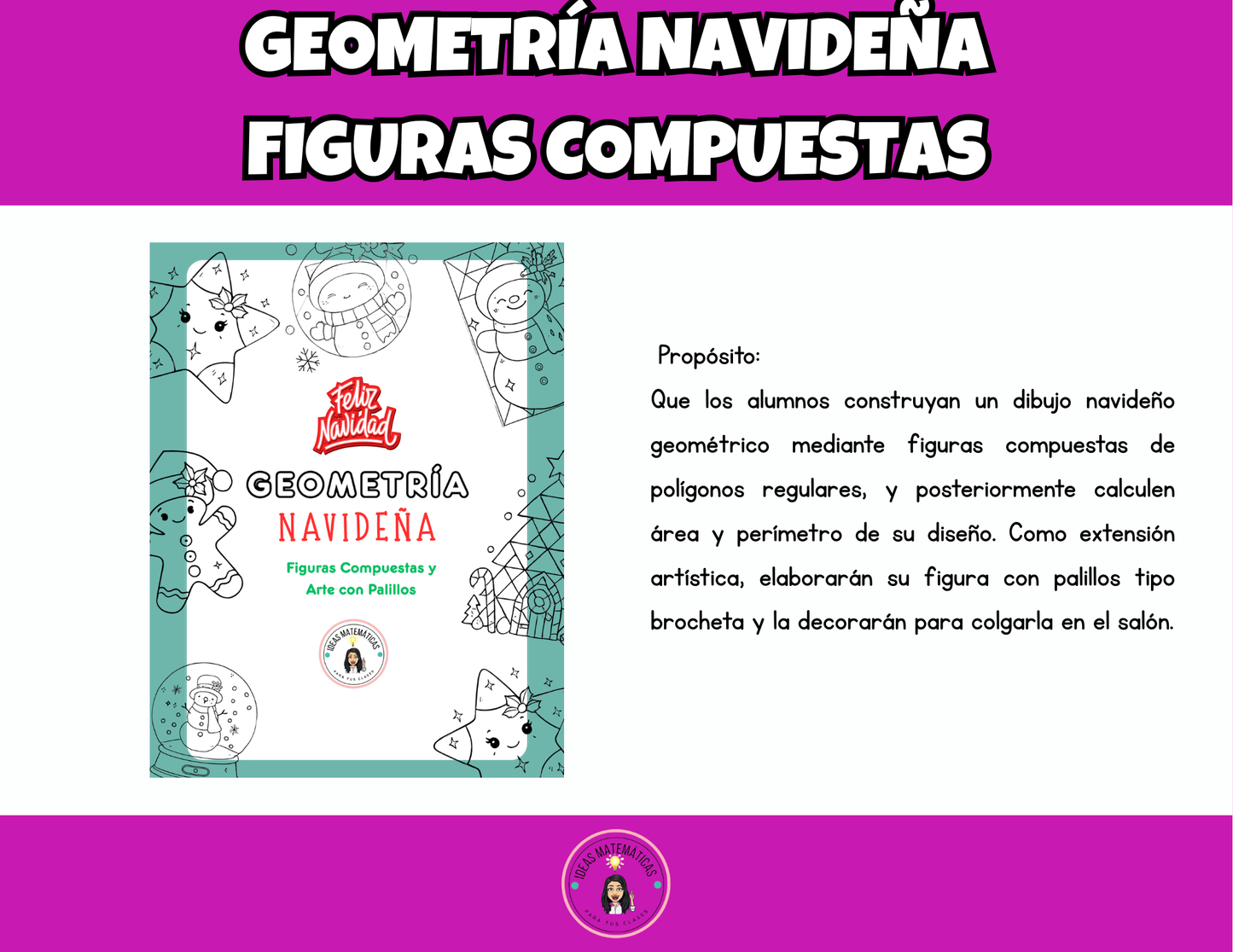 Geometría Navideña – Figuras Compuestas con Polígonos