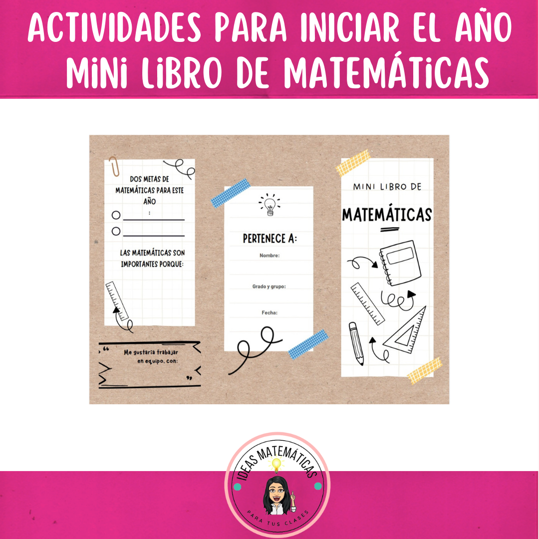 Mini libro de matemáticas