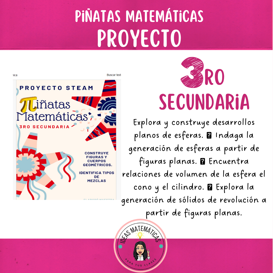 Proyecto: Piñatas matemáticas tercero secundaria