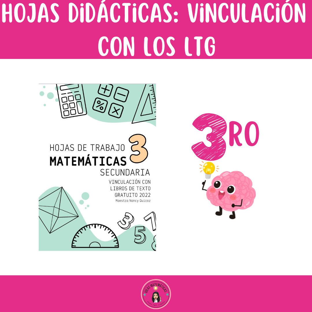 Hojas Didácticas de Matemáticas para Tercer Grado – Vinculación con Libros de Texto Gratuito