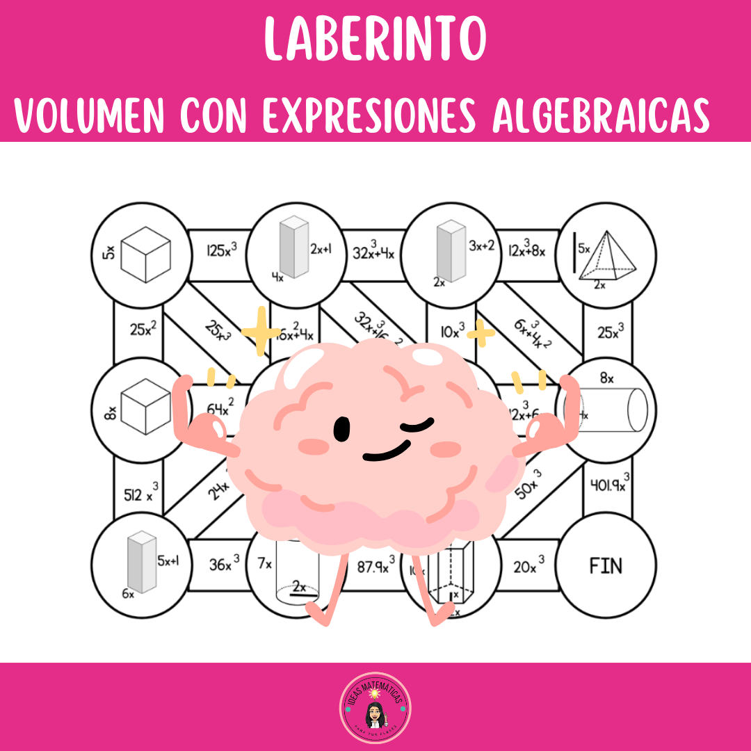 LABERINTO DE VOLUMEN CON EXPRESIONES ALGEBRAICAS