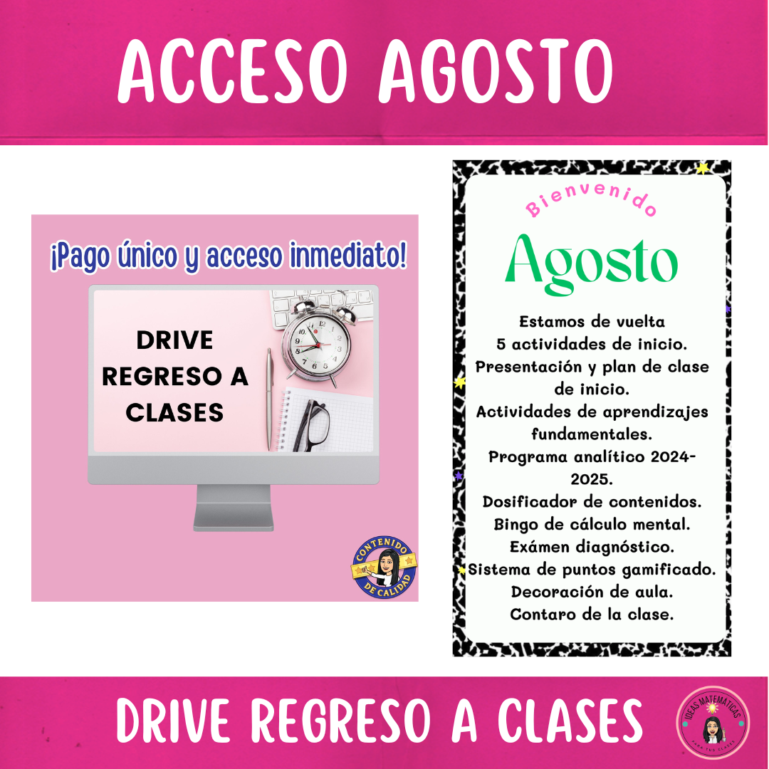 CONTENIDO AGOSTO REGRESO A CLASES