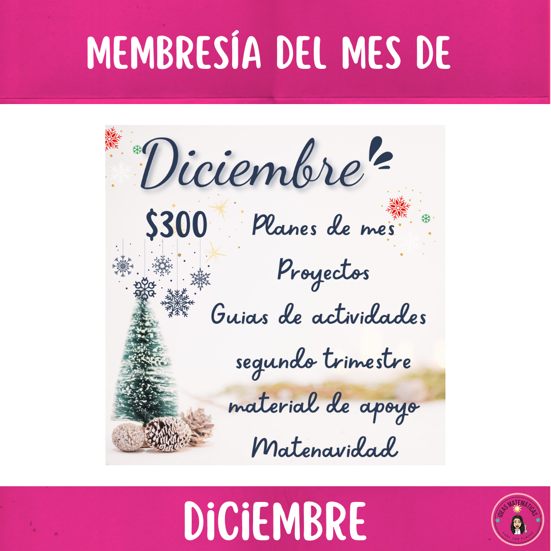 MEMBRESIA DEL MES DE DICIEMBRE