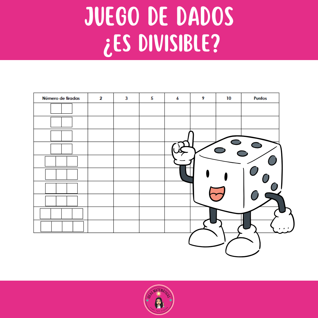 ¿ES DIVISIBLE? JUEGO DE DADOS