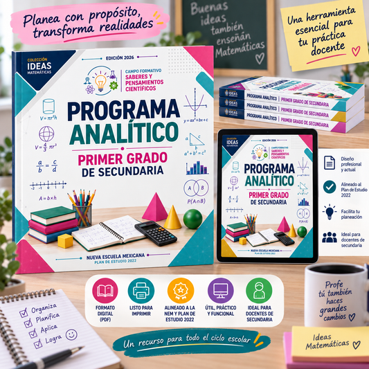 Programa Analítico · Primer Grado de Secundaria | Matemáticas