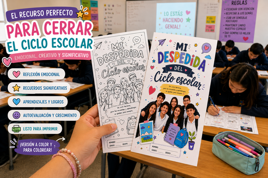 MI DESPEDIDA DEL CICLO ESCOLAR TRIPTICO