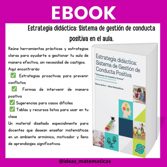 ESTRATEGIA DIDÁCTICA: SISTEMA DE GESTIÓN DE CONDUCTA POSITIVA