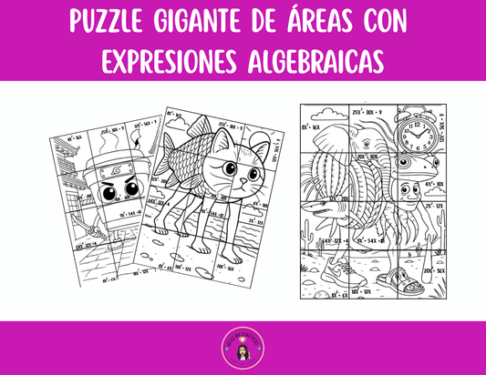 Puzzle Gigante de Expresiones Algebraicas