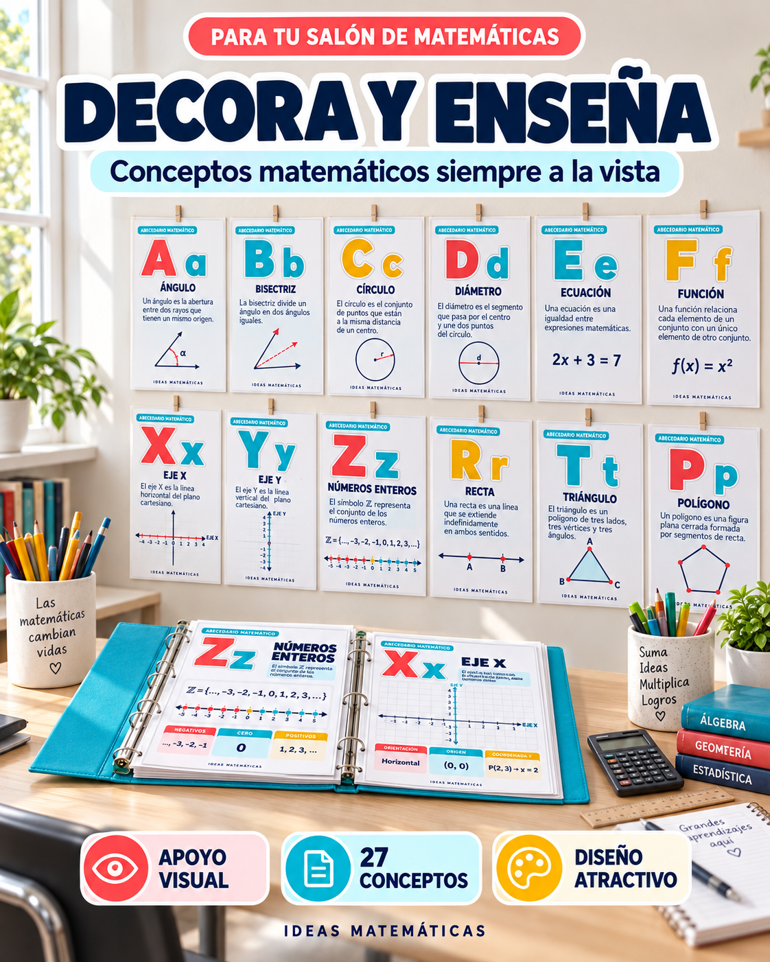 Abecedario Matemático · Recurso imprimible