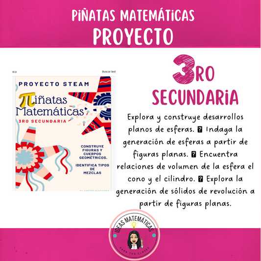 Proyecto: Piñatas matemáticas tercero secundaria