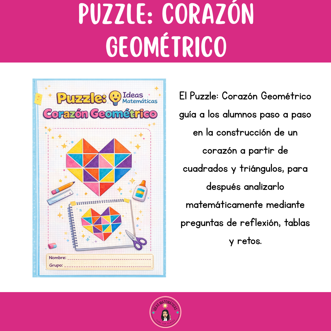 Puzzle: Corazón Geométrico