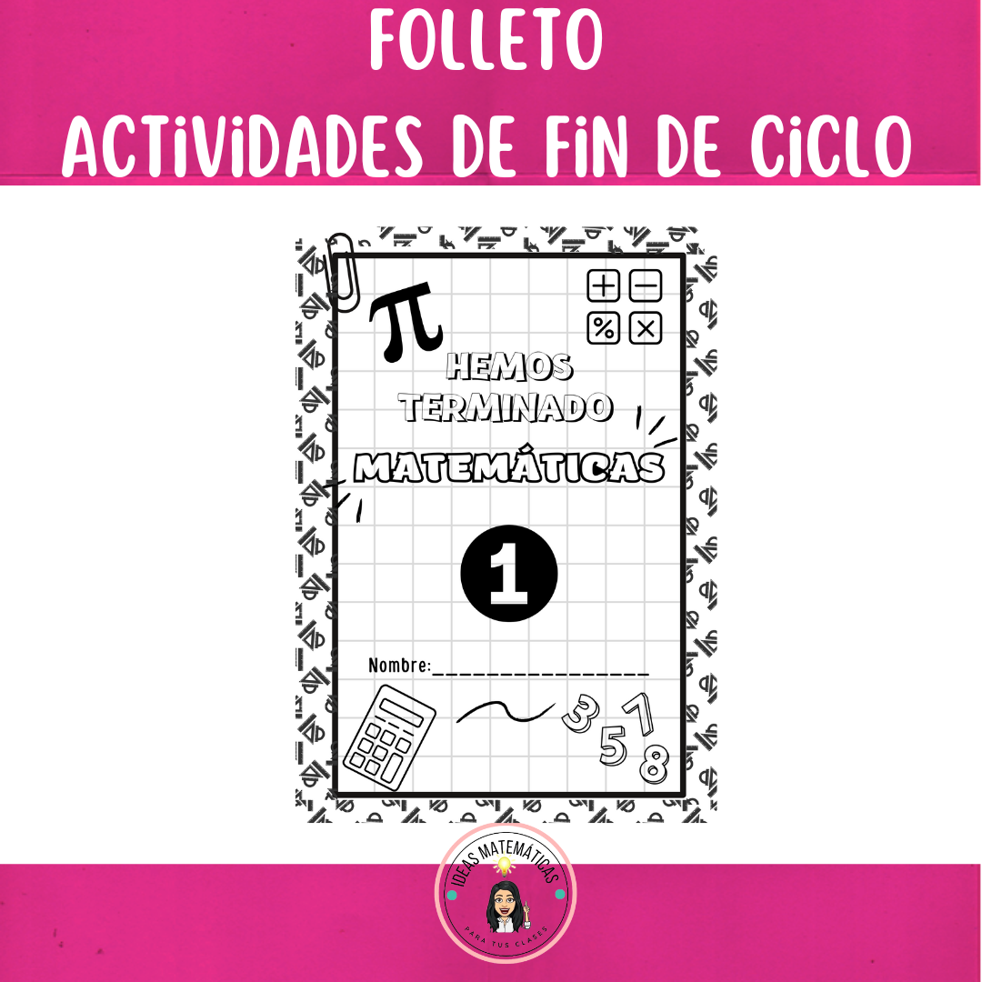 FOLLETO FIN DE CICLO ESCOLAR PRIMER GRADO