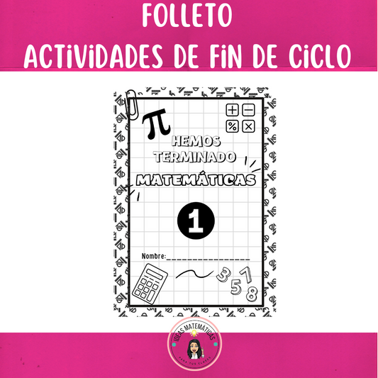 FOLLETO FIN DE CICLO ESCOLAR PRIMER GRADO